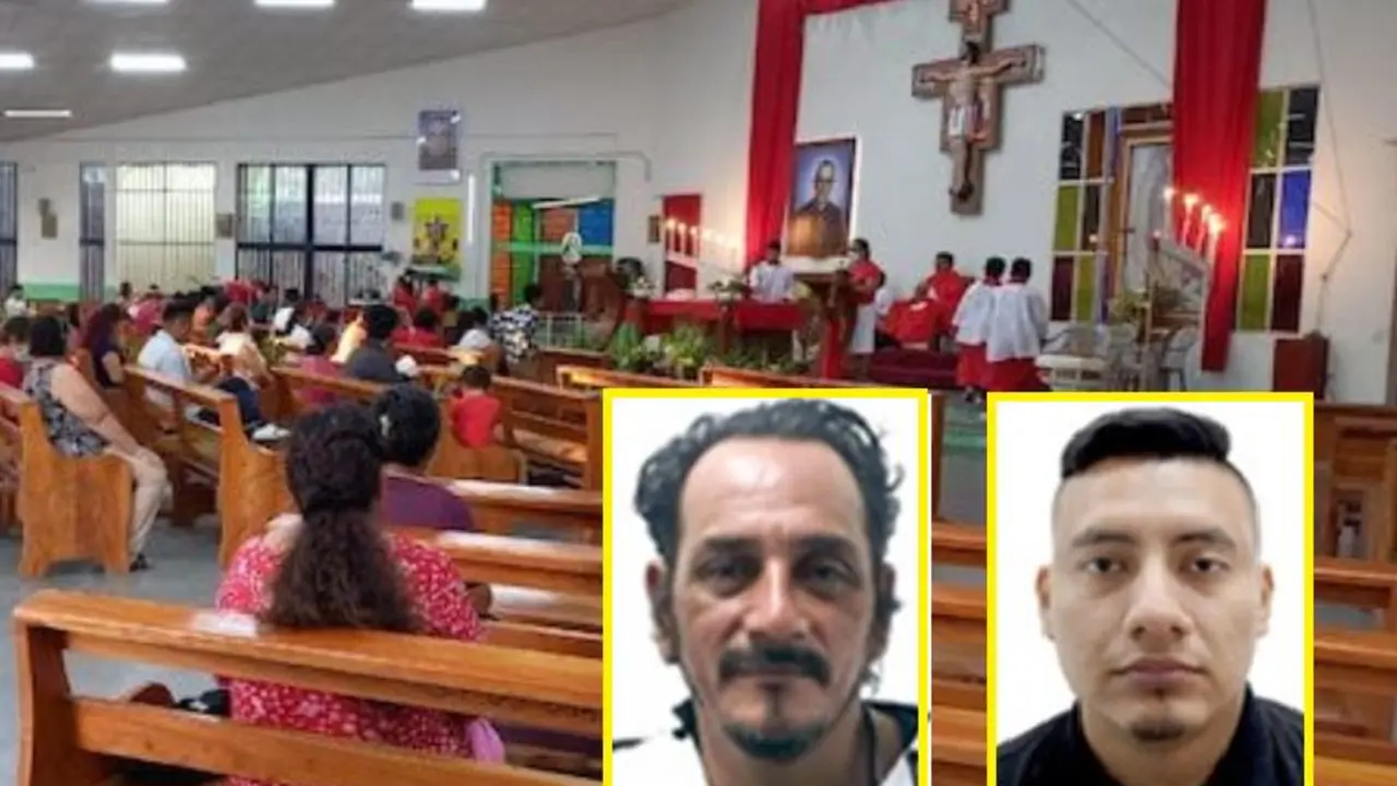 Hurtadores en iglesia de Soya