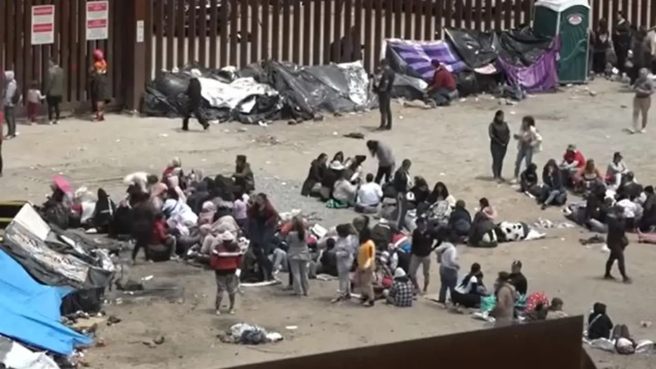 Migrantes en frontera