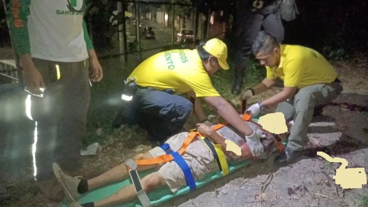 Hombre lapidado en la Monserrat