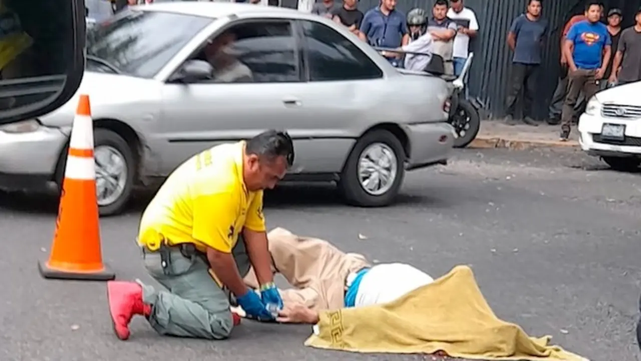 Anciano 85 años atropellado Enrique Cardoza Paz