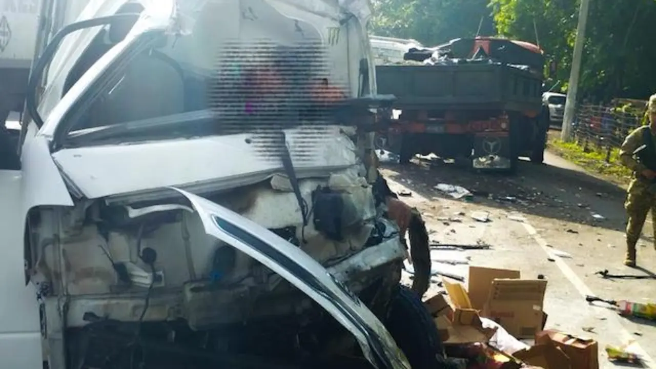 Accidente tr&aacute;nsito KM 124 carretera del Litoral 06-07-2023