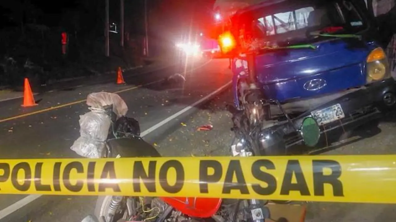 Motociclista fallecido San Juan Opico 21-07-2023