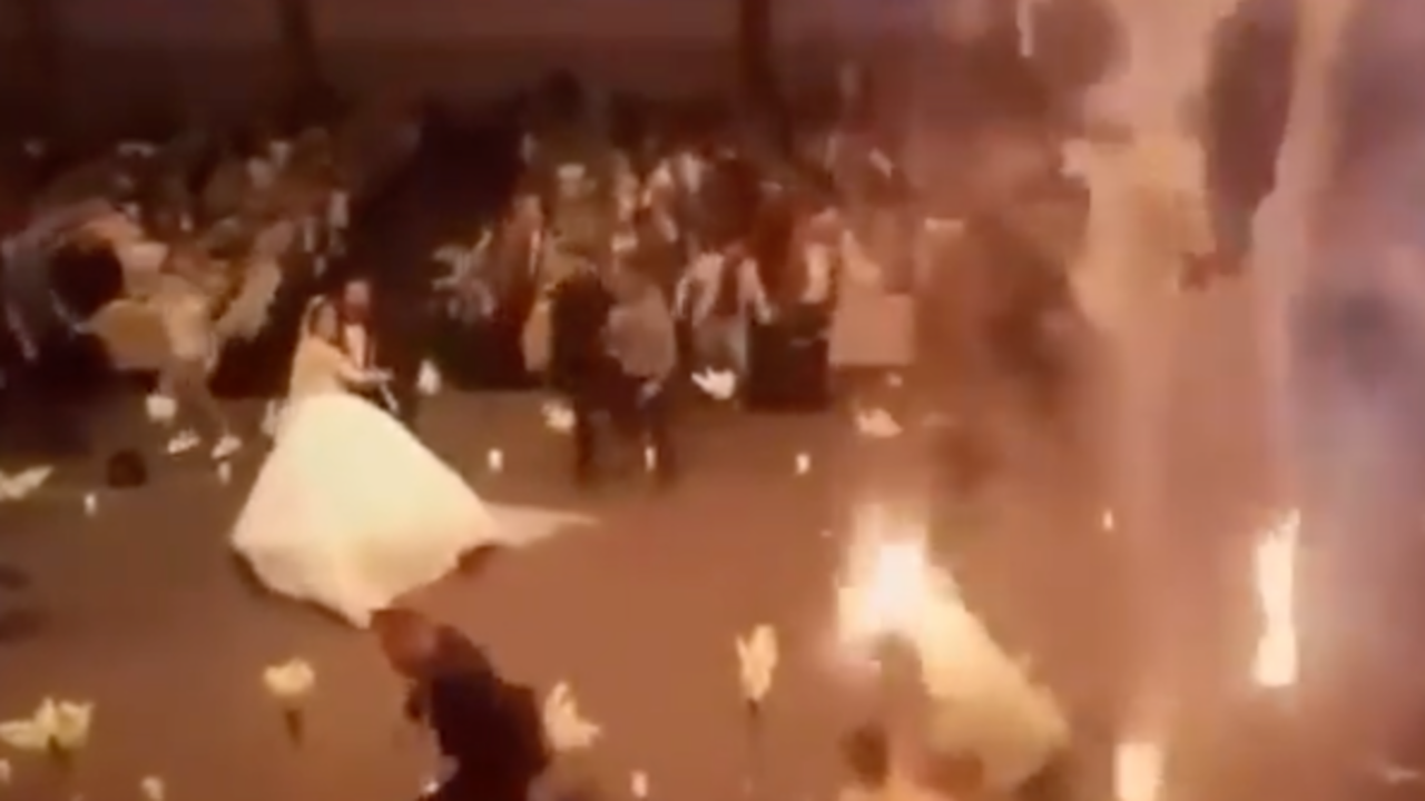 Boda incendio Irak