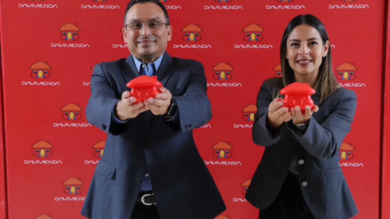 Conferencia de prensa para anunciar el Festival del Ahorro Davivienda, en San Salvador, el 23 de octubre de 2023.
Foto Banco Davivienda/ Salvador Mel&eacute;ndez