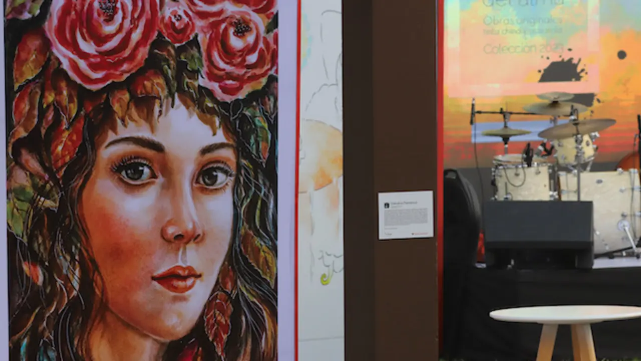 Inauguraci&oacute;n de la Muestra de Arte Imagenes del Alma, parte del Certamen Volarte, el 29 de noviembre de 2023, en San Salvador, El Salvador, con la presencia del presidente Gerardo Sim&aacute;n.
Foto Banco Davivienda/ Salvador Mel&eacute;ndez