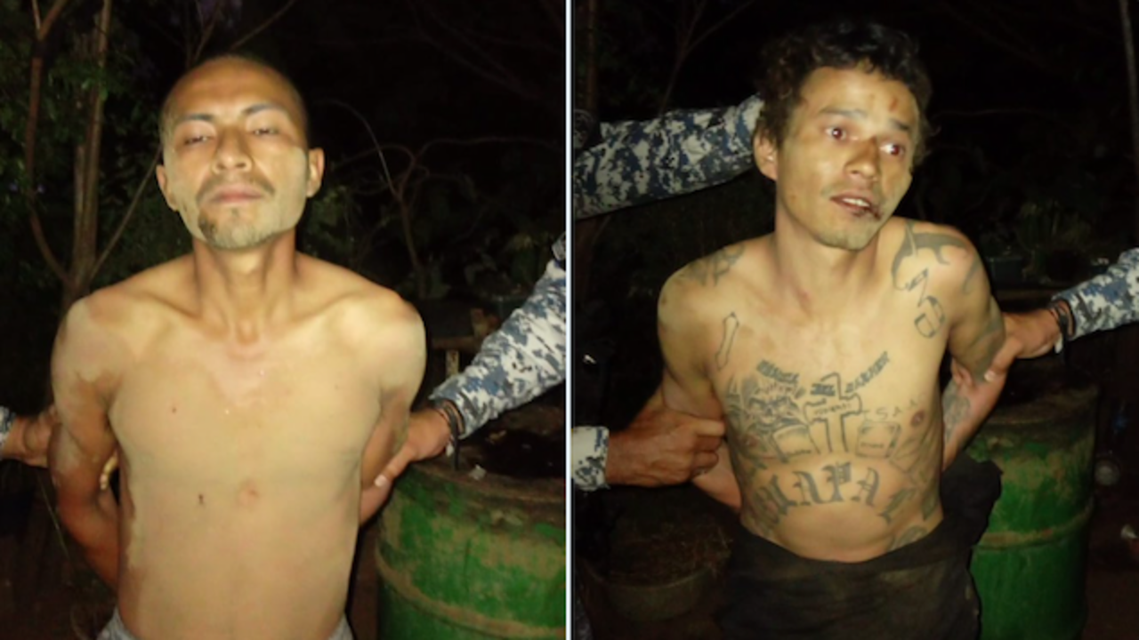 Pandilleros MS-13 capturados