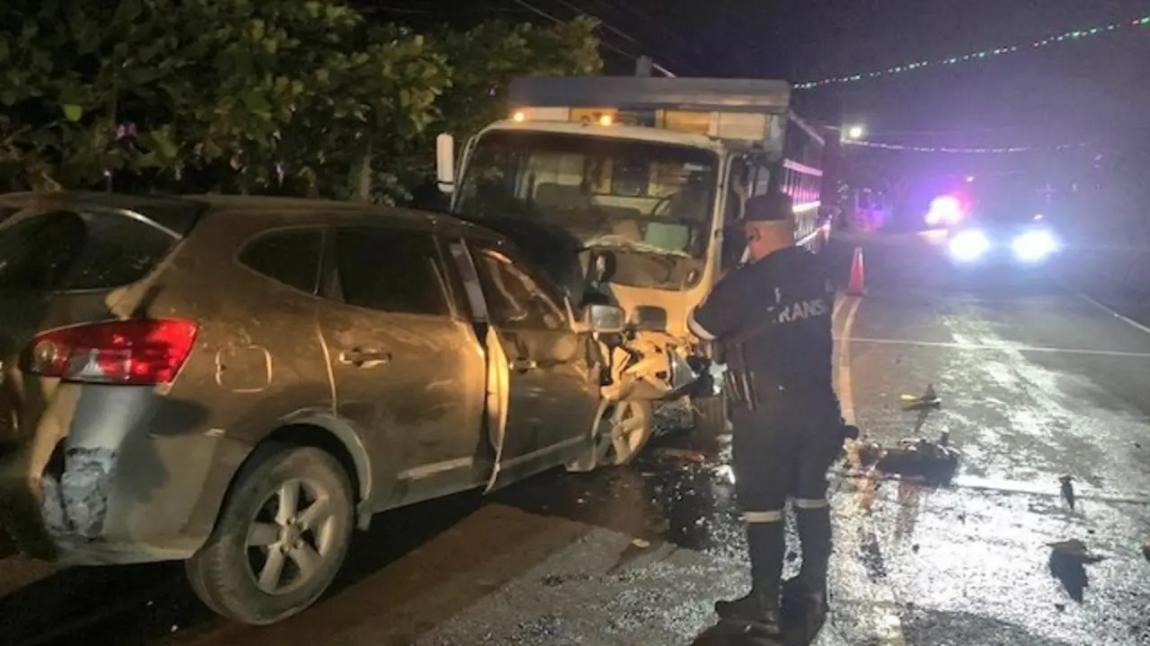 Accidente un fallecido dos lesionados Ruta de la Paz Morazán 07-01-2024