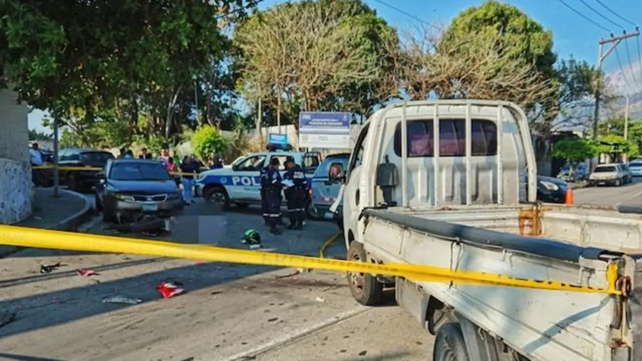 Motociclista fallecido Mejicanos 13-02-2024