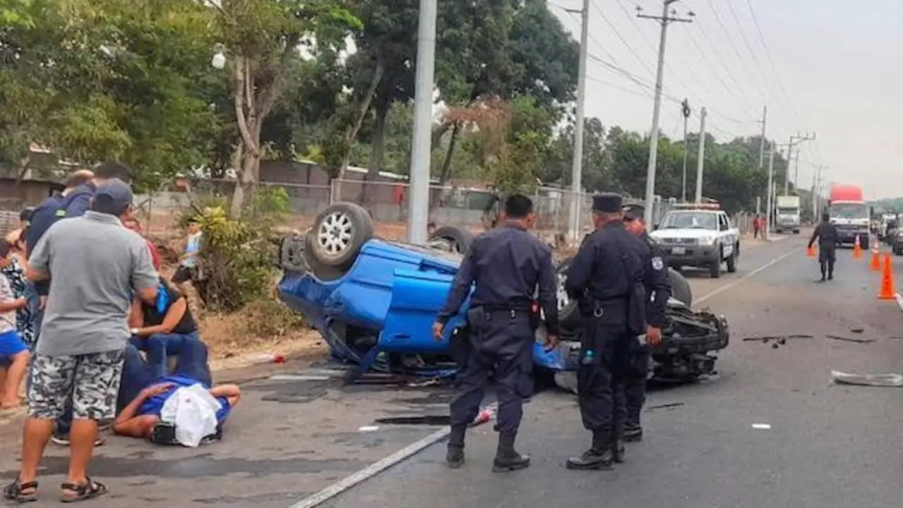 Omar Angulo accidente en Sonsonate 03-04-2024
