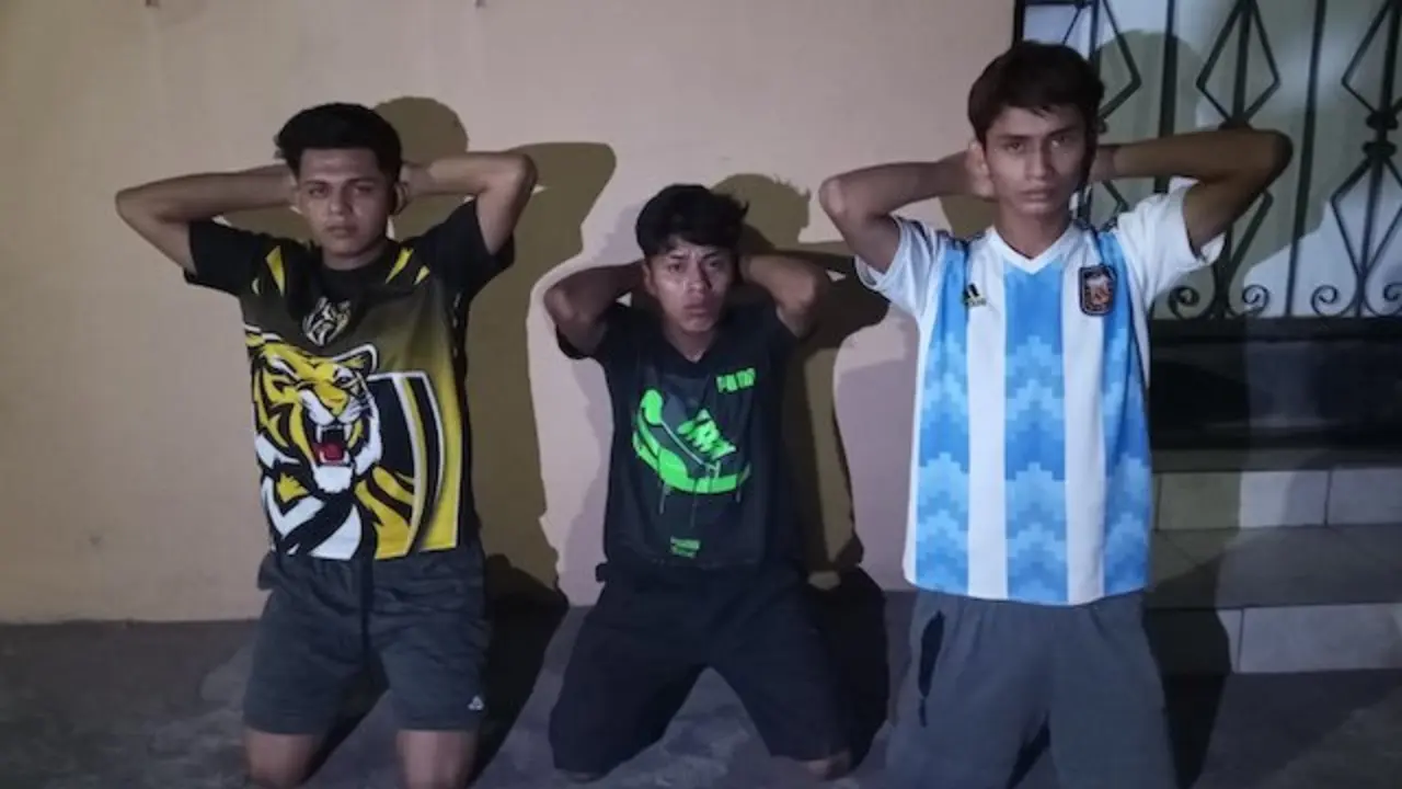 Anderson Alexander Reinosa Pineda, 20, José Enrique Hernández Cabrera, 20, y Kevin Gerardo Ordóñez Rivera, 18, agrupaciones ilícitas