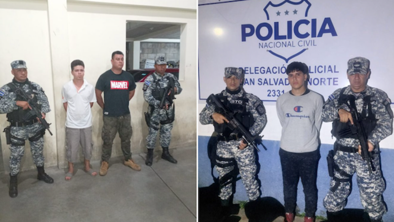 Javier Francisco Cruz Cárcamo, de 35 años, Christopher David Zavaleta Pleitez, de 18 años, Jonathan Alfredo Zavaleta Pleitez, de 23 años, homicidio agravado