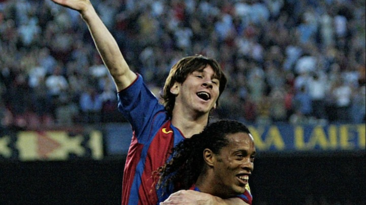 Ronaldinho y Messi