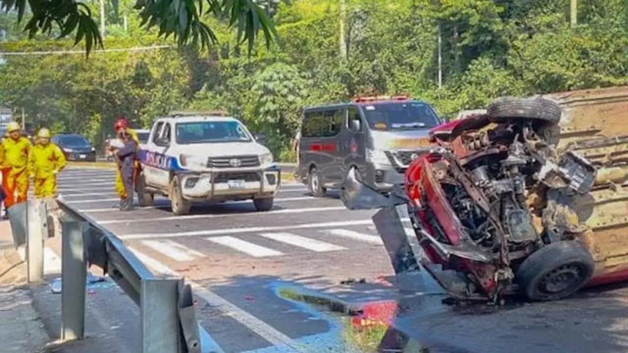 Accidente un fallecido un herido Sacacoyo La Libertad Ateos 10-11-2024