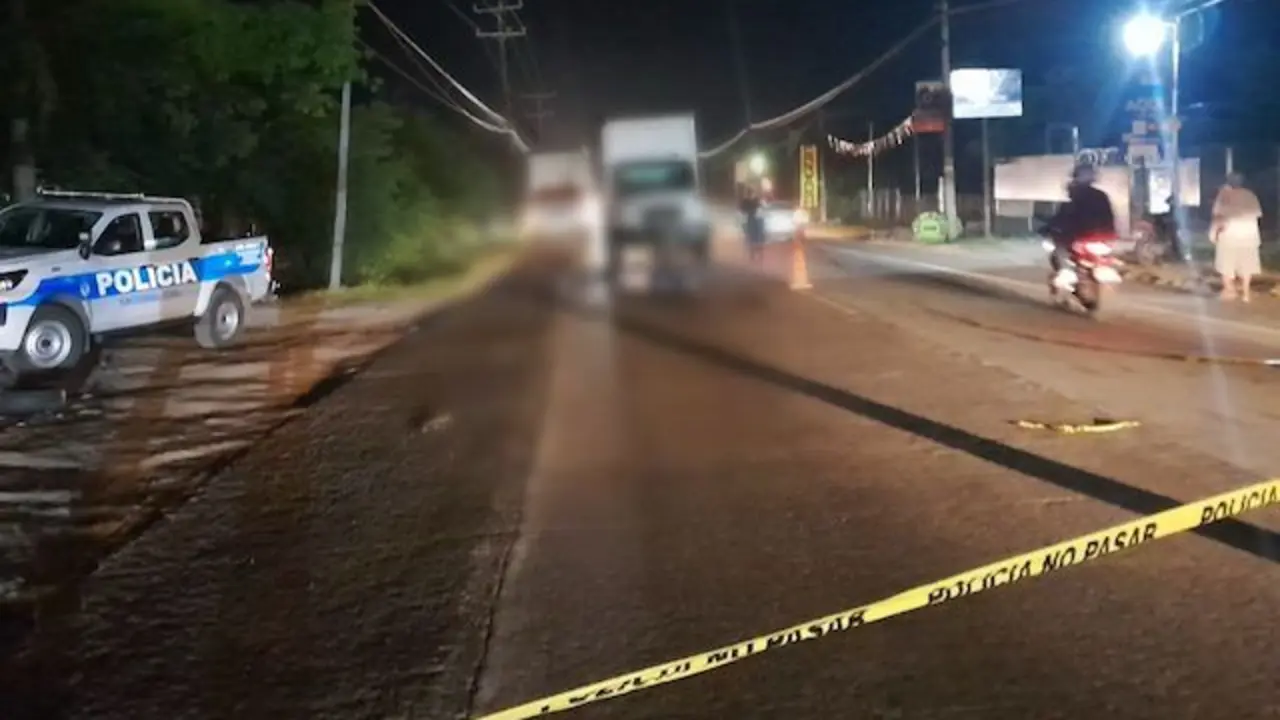 Motociclista fallecido accidente km 66 carretera del Litoral, Zacatecoluca 09-12-2024