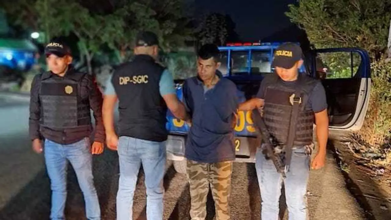 Miguel Ángel Linares, 28 años, alias Camacho o Cadejo, Barrio 18, capturado en Guatemala 11-01-2025