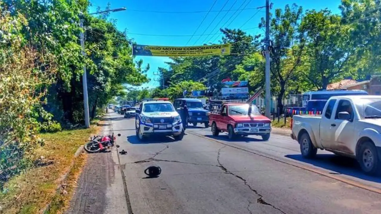 Motociclista fallecido carretera Panamericana San Miguel 18-01-2025