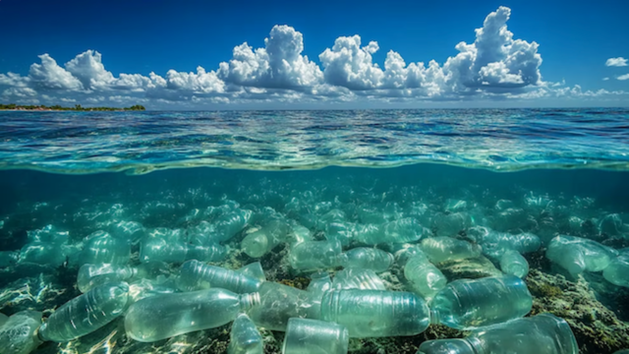 Botellas plástico océano