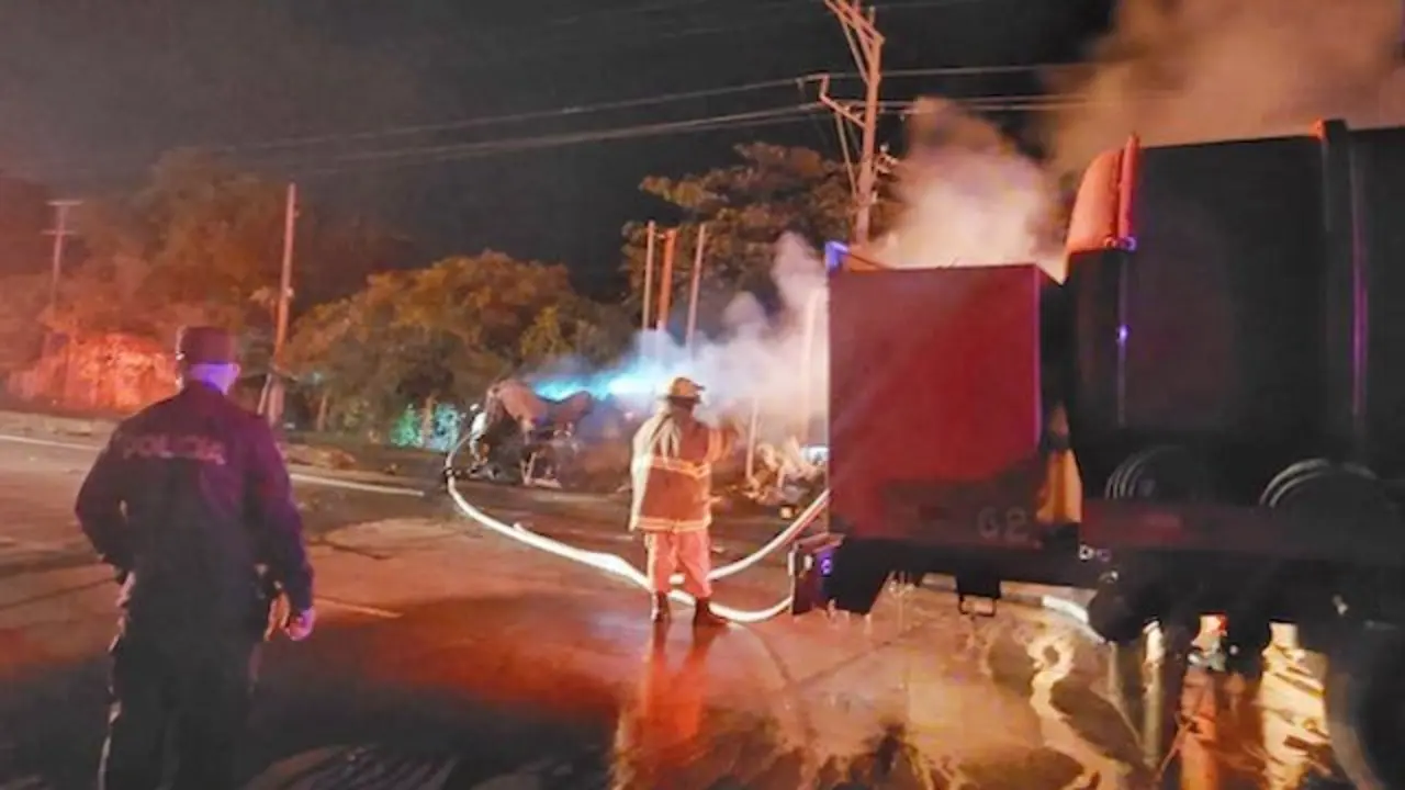 Persona fallecida accidente carretera de Sonsonate a Acajutla 23-05-2025