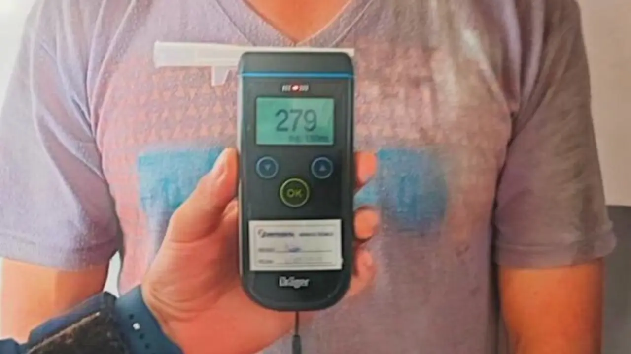 José René Navarrete Serrano, conducción peligrosa, 279 grados de alcohol