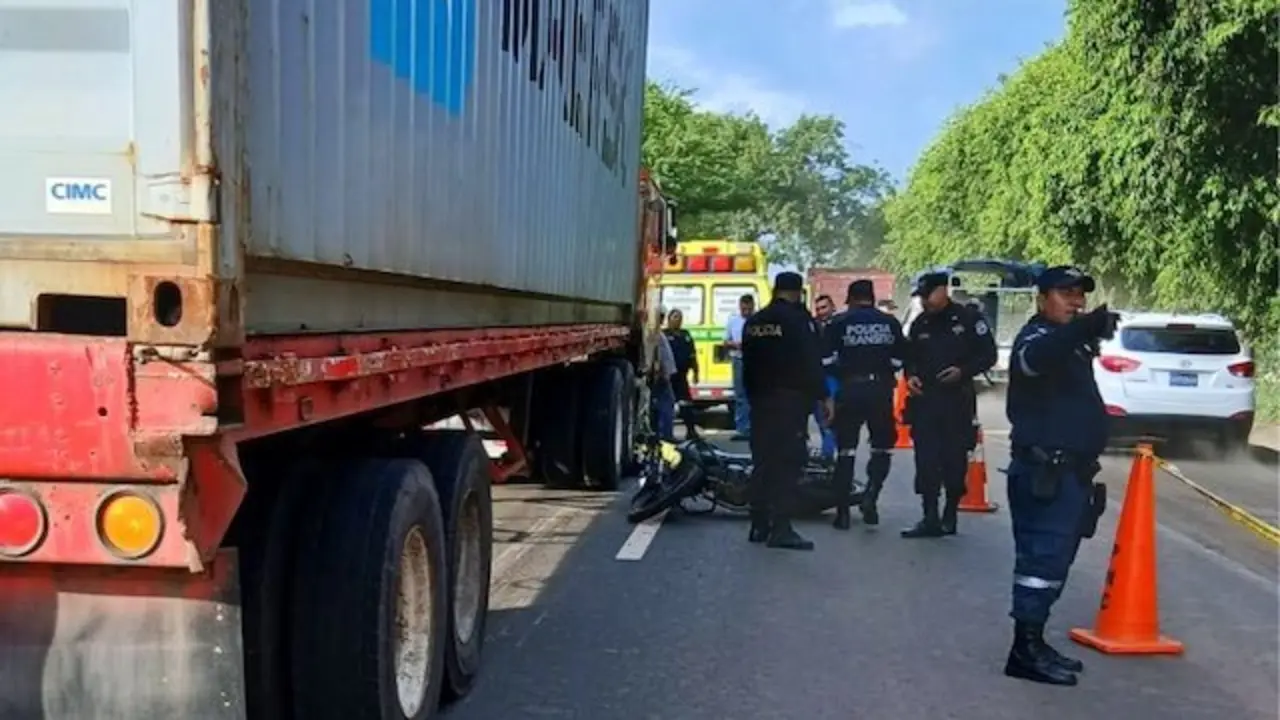 Motociclista fallecido en carretera Opico Quezaltepeque 12-06-2025