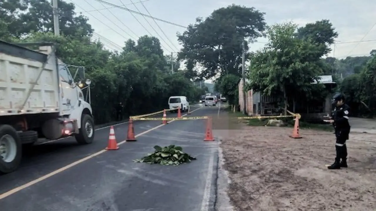 Agente PNC atropellado en San Rafael Cedros 25-06-2025