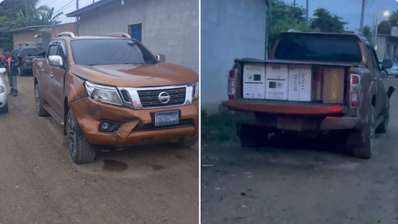 Pick up involucrado en tiroteo en Metapán 26-06-2025