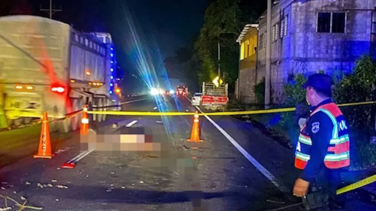 Peatón muerto en Izalco 07-08-2025