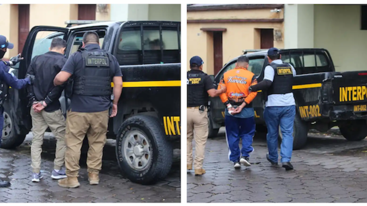 Pandilleros 18-S capturados en Guatemala 06-10-2025