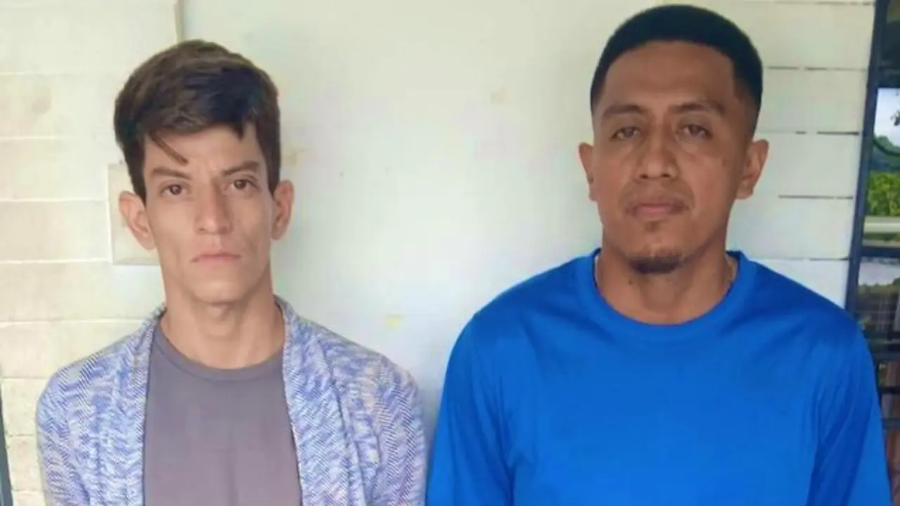 Nelson Javier Sánchez Rodríguez, 28 años de edad, y David Antonio Rodríguz Chicas, de 30 años, robo 