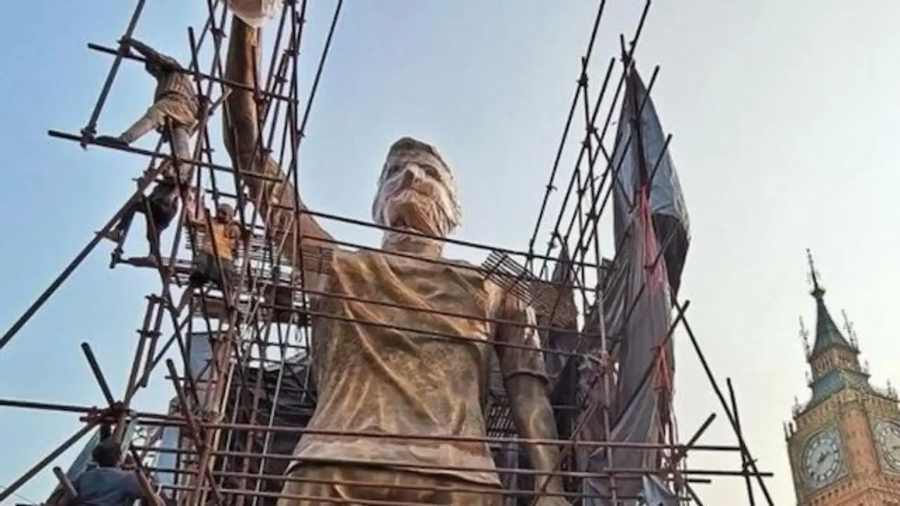 Estatua de Messi en la India
