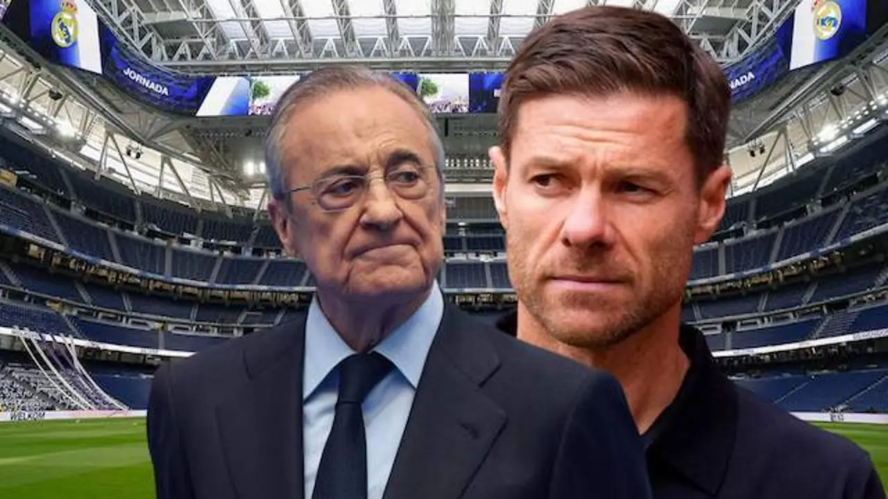 Xabi Alonso y Florentino Pérez