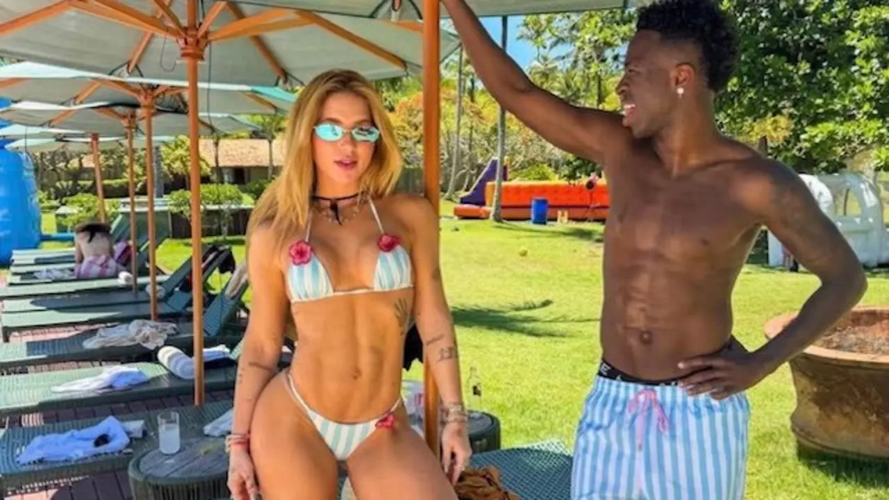 Virgnia Fonseca y Vinicius Jr.