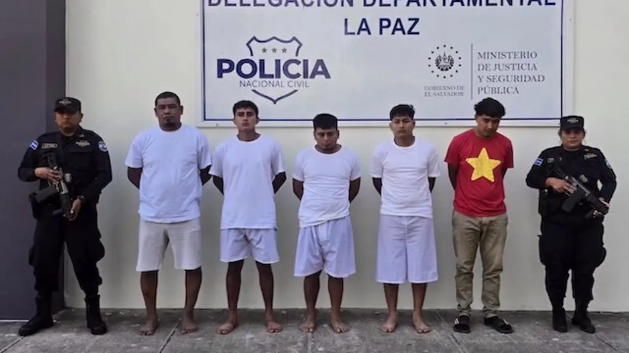 Pedro Antonio Deras Sánchez, Andrés Abelino Hernández Rodríguez, Geo Esnal Martínez Zelaya, Santos Daniel Cañas Aguillón e Isaías Eduardo Gavidia Ventura, homicidio agravado