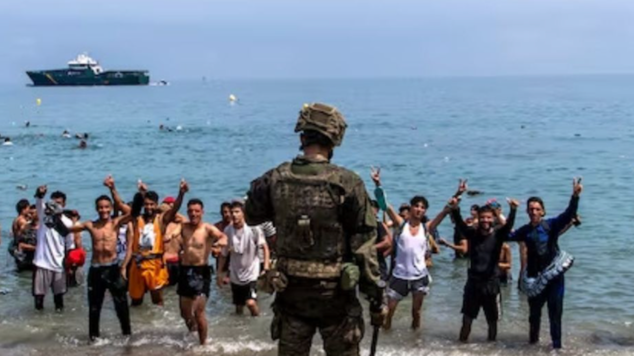 Migrantes marroquíes Ceuta España