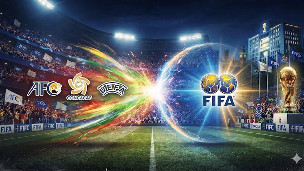 UEFA, Concacaf, AFC, FIFA