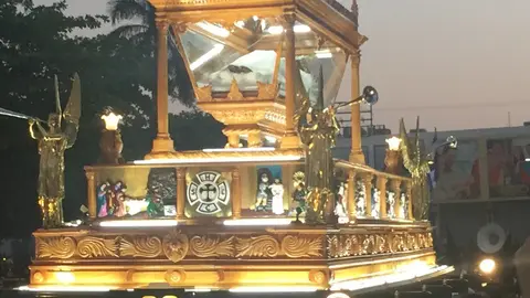 Procesión del Santo Entierro en Sonsonate. Foto: @MagdaGranadino