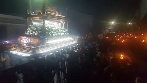 Procesión en Soyapango. Foto: @WalterMoralesSv