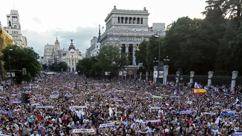 La plaza Cibeles lució pletórica.