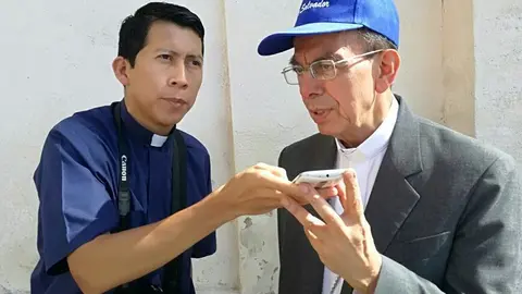 Medios católicos han acompañado a Rosa Chávez en este importante acontecimiento.