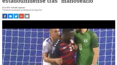 La Prensa de Honduras dice que Romero "manoseó" a Altidore.