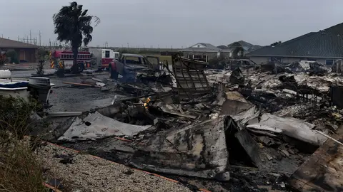 En Corpus Christi, decenas de viviendas resultaron con daños.