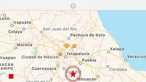 El informe preliminar del sismo, ocurrido a las 12:14 de la tarde.