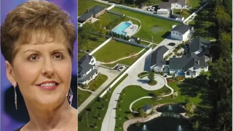 El carisma de la predicadora Joyce Meyer le ha permitido dirigir un ministerio televisivo denominado "Disfrutando cada día de la Vida" y junto a su esposo posee un patrimonio estimado en $8 millones. Esto además del jet privado de $10 millones y un Merceder Sedan de más de $100 mil.