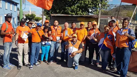 El candidato a alcalde de GANA, Rafael Menjívar, se unió a su equipo de trabajo.