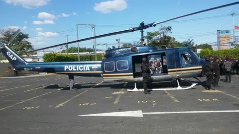 Los helicópteros serán usados para el desplazamiento en lugares de difícil acceso.
