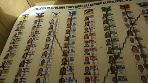 Rafael Colindres, en su cuenta de Twitter, mostró la forma en que anuló su voto.