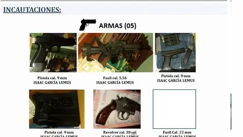 Cuando se realizaba la operación, algunas personas intentaron huir con armas.