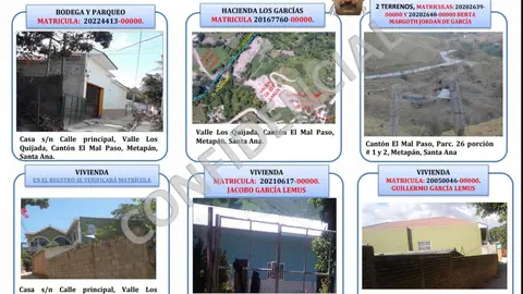 Bienes inmuebles de Isaac García Lemus.