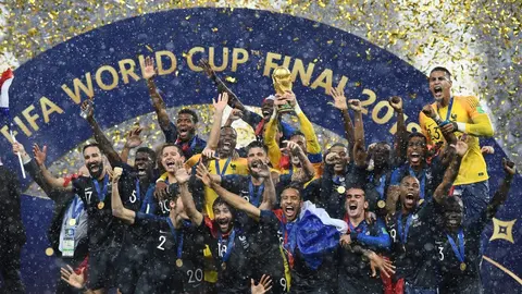 Los franceses y su gran festejo.