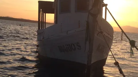 Barco pesquero propiedad de uno de los capturados. Foto: PNC